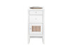 Athens 15" Cabinet W/ Drawers & Door, Glossy White - E645-B15R-GW