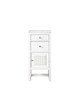 Athens 15" Cabinet W/ Drawers & Door, Glossy White W/ 3 Cm Eternal Jasmine Pearl Quartz Top - E645-B15R-GW-3EJP
