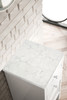 Athens 15" Cabinet W/ Drawers & Door, Glossy White W/ 3 Cm Eternal Jasmine Pearl Quartz Top - E645-B15R-GW-3EJP
