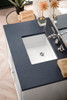 Athens 36" Single Vanity Cabinet, Glossy White, W/ 3 Cm Charcoal Soapstone Quartz Top
