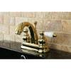 Kingston Brass KB5612PL Restoration 4 in. Centerset Bathroom Faucet, Polished Brass
