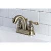 Kingston Brass Restoration 4" Centerset Bathroom Faucets KB561XAL-P