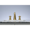 Kingston Brass KS2967DX 8 in. Widespread Bathroom Faucet, Brushed Brass