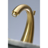 Kingston Brass KS2967DX 8 in. Widespread Bathroom Faucet, Brushed Brass