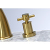 Kingston Brass KS2967DX 8 in. Widespread Bathroom Faucet, Brushed Brass