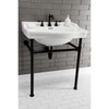 Fauceture VPB3308B Victorian 30" Ceramic Console Sink Basin, White