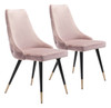 Piccolo Dining Chair (set Of 2) Pink