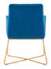 Honoria Arm Chair Blue & Gold