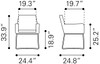 Honoria Arm Chair Blue & Gold