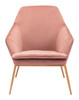 Debonair Arm Chair Pink & Gold