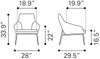 Debonair Arm Chair Pink & Gold