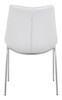 Magnus Dining Chair (set Of 2) White & Silver