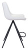 Aki Counter Chair (set Of 2) White & Black