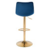 Prima Bar Chair Dark Blue & Gold