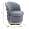 Zelda Accent Chair Gray