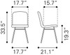 Var Dining Chair (set Of 2) Yellow