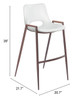 Desi Bar Chair (set Of 2) White
