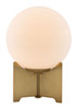 Pearl Table Lamp White & Brushed Brass