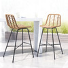 Malaga Bar Chair (Set of 2) Natural