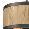 Elk Home Wooden Barrel 6-Light Chandelier - 33364/6