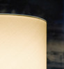 Eglo 1x60w Table Lamp W/ Aluminum Finish & Cream Fabric Shade - 82811A