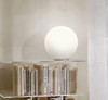 Eglo 1x60w Table Lamp W/ Siliver Finish & Opal Glass - 85264A