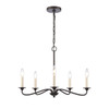 Elk Home Quinn 5-Light Chandelier - EC89687/5