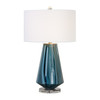 Uttermost Pescara Teal-gray Glass Lamp
