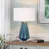 Uttermost Pescara Teal-gray Glass Lamp