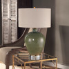 Uttermost Elva Emerald Table Lamp