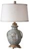 Uttermost Cancello Blue Glaze Lamp