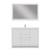 Sortino 48 Inch Modern Bathroom Vanity, White