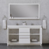Sortino 60 Double Inch Modern Bathroom Vanity, White