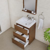 Paterno 24 Inch Modern Freestanding Bathroom Vanity, Rosewood