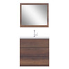 Paterno 36 Inch Modern Freestanding Bathroom Vanity, Rosewood