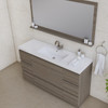 Paterno 60 Inch Single Modern Freestanding Bathroom Vanity, Gray
