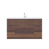 Paterno 60 Inch Single Modern Freestanding Bathroom Vanity, Rosewood