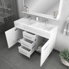 Ripley 48 Inch White Double Vanity With Sink