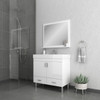 Ripley 36 Inch White Vanity With Sink