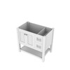 Wilmington 36 Inch Vanity White With No Top