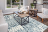 Dynamic Navi Machine-made 4010 Blue/ivory Area Rugs