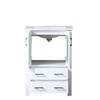 Volez 24" White Single Vanity, Integrated Top, White Integrated Square Sink And No Mirror
