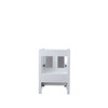 Volez 24" White Single Vanity, Integrated Top, White Integrated Square Sink And No Mirror
