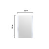 Volez 24" White Single Vanity, Integrated Top, White Integrated Square Sink And 22" Mirror