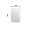 Volez 24" White Single Vanity, Integrated Top, White Integrated Square Sink And 22" Mirror W/ Faucet