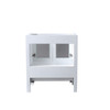 Volez 30" White Single Vanity, Integrated Top, White Integrated Square Sink And 28" Mirror