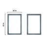 Ziva 60" Dark Grey Double Vanity, No Top And 22" Mirrors