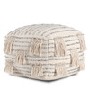 Anji Mountain AMBPF018-2014  Hand-crafted Poufs - 22" X 22" X 16"