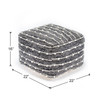 Anji Mountain AMBPF031-2014  Hand-crafted Poufs - 22" X 22" X 16"