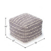 Anji Mountain AMBPF032-2014  Hand-crafted Poufs - 22" X 22" X 16"